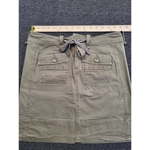 Carve Designs Cargo Skirt Medium Khaki Y2k Short Draw String Waist - Picture 8 of 11